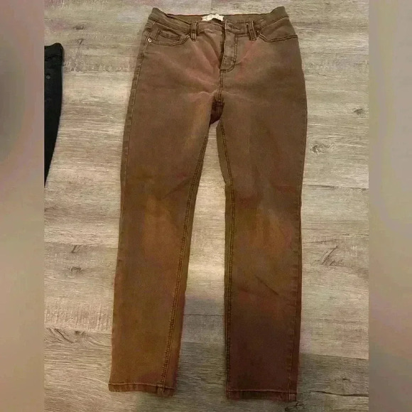 Free People Rust Brown Skinny Denim Jeans Stretch Fall Boho SZ 29 61855-16515125 - Picture 7 of 7